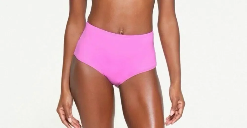 Skims Signature Swim Full Brief Bottoms Tide XS